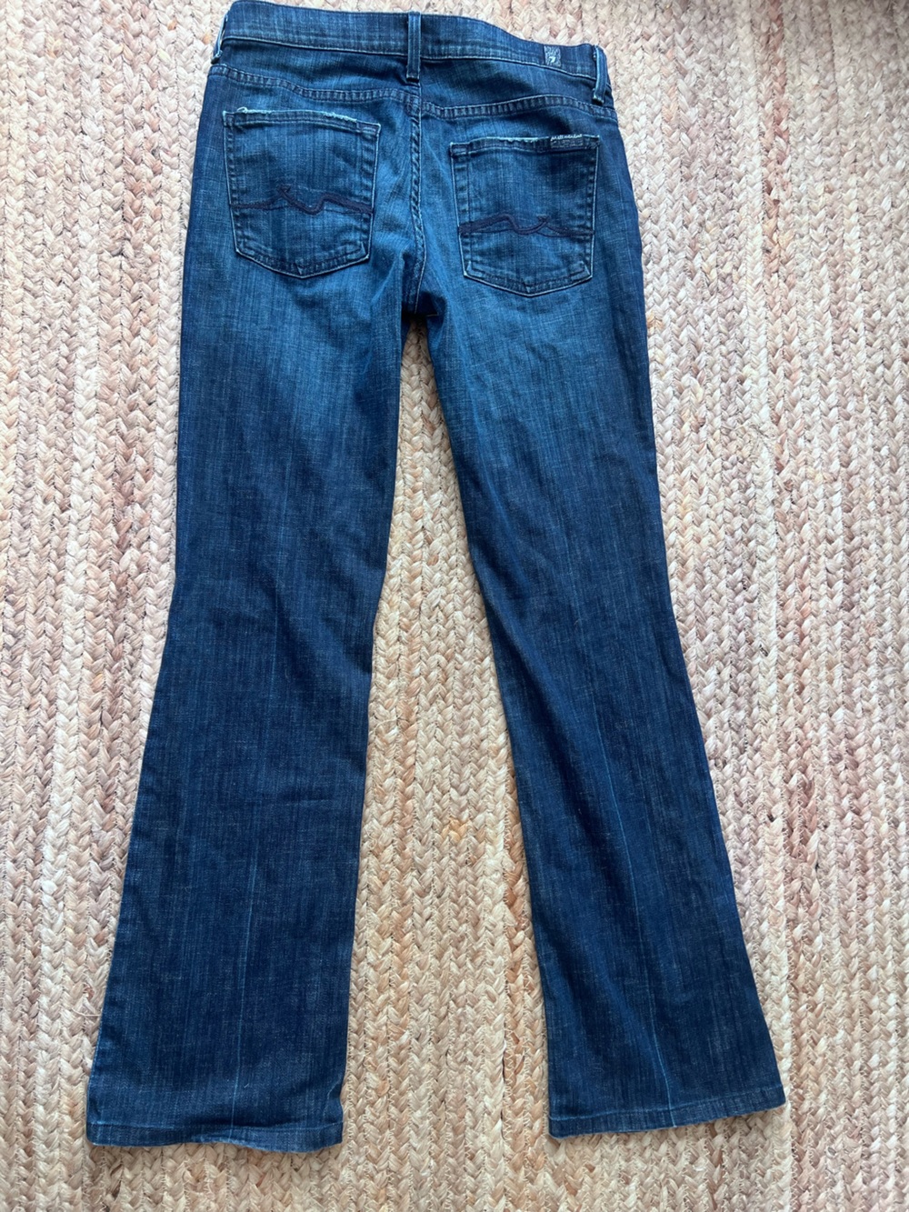 7 For All Mankind low rise flare jeans